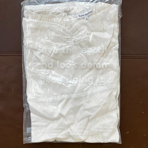 Reformation Butterfly Dress in Ivory - Picture 9 of 15